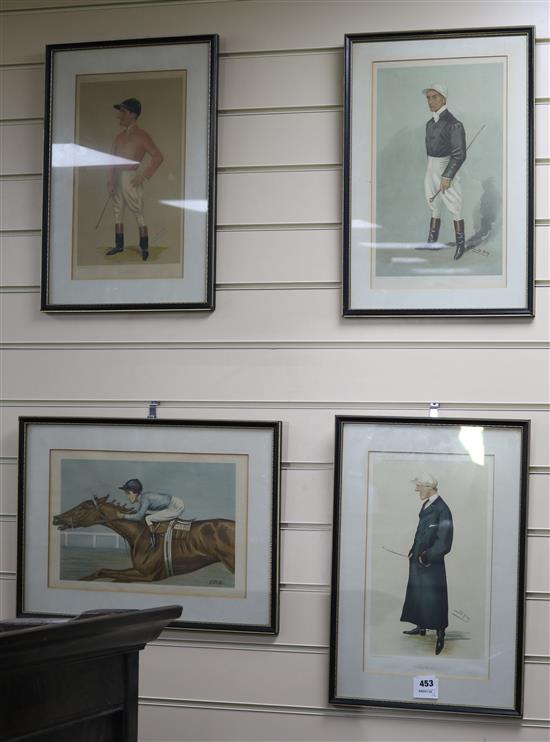 Four Vanity Fair Spy prints of jockeys